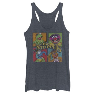 Women's The Muppets Character Panels Racerback Tank Top - 1 of 4