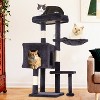 FDW Multi-Functional Cat Tree for Climbing Scratching and Resting Cat Tower for Indoor Cats with Cat Scratching Post Cat Condo Furniture - 2 of 4