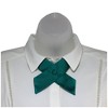 Women's Solid Color 1.75" W x Up to 19" L Crossover Tie Uniform Adjustable Neck tie - 2 of 3