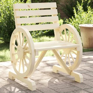 vidaXL Patio Chairs 2 pcs 22.8"x22.8"x30.9" Solid Wood Fir - 1 of 4