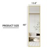 PAGED Rectangle Wall Mounted Full Length Mirror, Leaning Floor Full Body Mirror with Meatl Frame,Suitable for Bedroom - 3 of 4
