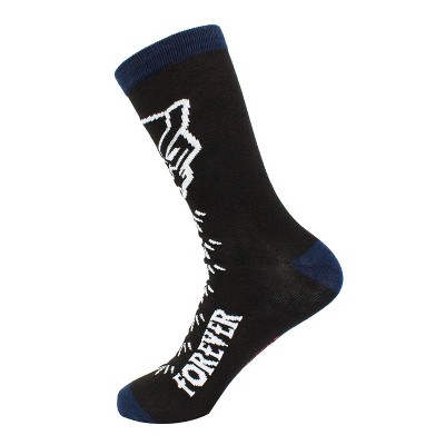 Mens Black Panther Wakanda Crew Socks
