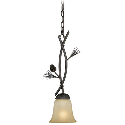 Vaxcel Sierra 1 - Light Pendant in  Black Walnut