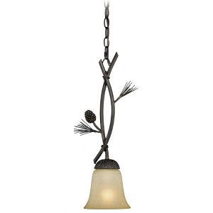 Vaxcel Sierra 1 - Light Pendant in  Black Walnut - 1 of 4