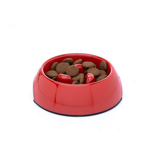 DDOXX 4.7 Oz Slow Feeding Dog Bowl - Red