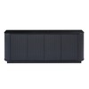ACEPANO 64 in. W Sideboard Storage Cabinet with Wave Pattern for Bedroom and Entryway-Black - 3 of 4