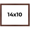 PosterPalooza | Photo Size Classic Modern Brown Frame - UV Acrylic, Foam Board Backing, Hanging Hardware - 2 of 4