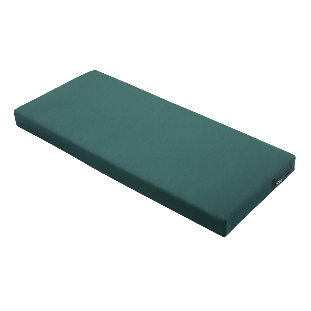 Photos - Pillow 48" x 18" x 3" Ravenna Water-Resistant Patio Bench/Settee Cushion Mallard Green - Classic Accessories: Zipper Closure, Polyu