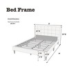 NicBex Queen/King Bed Frame,Velvet Upholstered Bed Frame  with Tufted Headboard,Platform Bed for Adults,Kids,Teens,No Box Spring Needed - 3 of 4