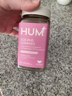 Hum Nutrition Sos Vegan Pms Relief, Bloating, Mood Swings, Hormonal Balance  With Clinical Strength Vitex Pms Gummies - 50 Ct : Target