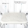 Shower Chair Seat with Padded Armrests for Bathtub Slip Resistant Shower Seat Adjustable Height Shower Chair 350 lb Capacity - 4 of 4