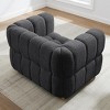 VANOMi 47.6in Boucle Waffle-tufted Accent Chair - 4 of 4