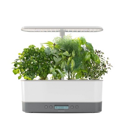 AeroGarden Harvest Elite Slim, White Stainless