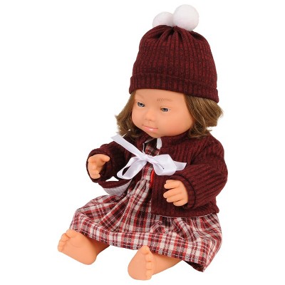 Miniland Girl Doll with Down Syndrome - 15” Doll with Outfit