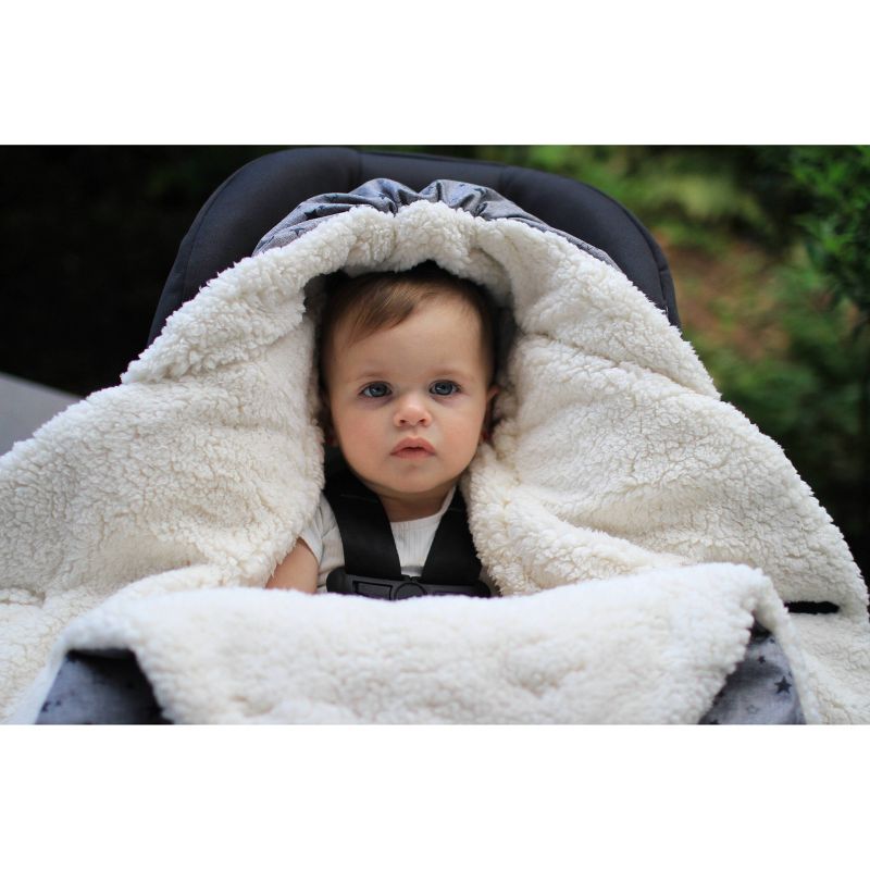 7AM Enfant Nido Cloud Blanket Wrap - Heather Gray - Small, 5 of 10