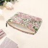 Unique Bargains Portable Floral Makeup Bag 1 Pc - 3 of 4
