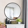 Dovelina Round Mirror Metal Framed Decorative Wall Mirror - 2 of 4