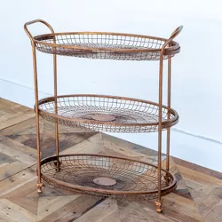 Park Hill Collection Wire Basket Tiered Display Rack