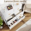 GustoWave 6 Drawer Double Dresser for Bedroom,47" Wide Chest of Drawers, Anti-tip Design, Metal Gold Handles - 4 of 4