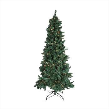 Northlight 9' Prelit Artificial Christmas Tree Slim Pine - Clear Lights