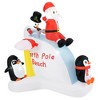 Costway 6 Ft Christmas Inflatable with LED lights Indoor/Outdoor Lighted Xmas Inflatable - 2 of 4