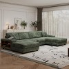 Convertible U-Shaped Combination Sofa,Modern 4 Seat Lounge Chair with Corduroy Fabric for Living Room - The Pop Home - 3 of 4