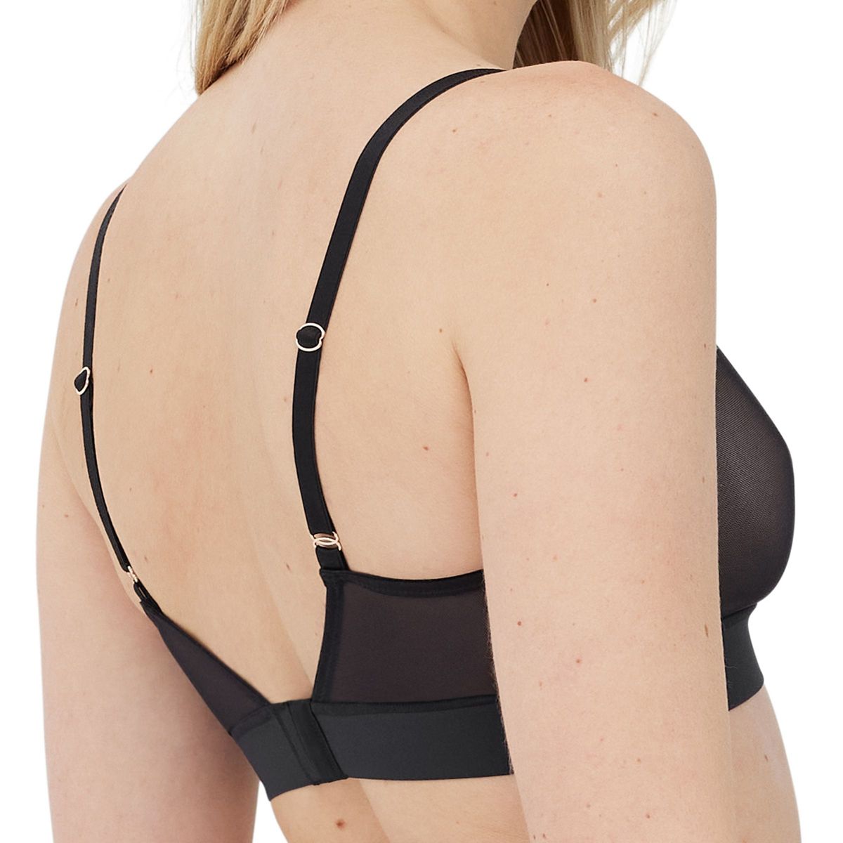 Skarlett Blue Women's Passion Mesh Plunge Wireless Bra 325227 - thumbnail 3