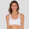Fruit of the Loom Women's Front-Close Cotton Bra 3-Pack - 4 of 4