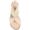 Journee Collection Womens Deleece Tru Comfort Foam Sling Back Low Block Heel Sandals Ivory 6 - 4 of 4