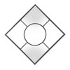 Howard Elliott 24"x24" Square Geometric Wall Mirror with Graphite Frame: Modern Decor, Metal, Wall Mount - image 4 of 4