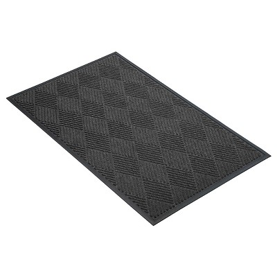 Charcoal Solid Doormat - (3'x4') - HomeTrax