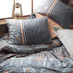 Sussexhome Ethnic Collection High Quality Cotton Set, 1 Duvet Cover, 1 Fitted Sheet and 2 Pillowcases - 1 of 4