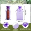 Unique Bargains Organza Drawstring Wine Bottle Wrapping Gift Bags 14.5" x 5.5" 20 Pcs - 2 of 4