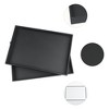 Unique Bargains PU Leather Stackable Black Jewelry Organizer Trays with Removable Dividers Set of 2 - 3 of 4