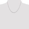 Black Bow Jewelry 0.8mm Rhodium Plated Sterling Silver Round Snake Chain Necklace - 2 of 4