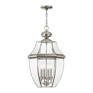Livex Lighting Monterey 4 - Light Pendant in  Brushed Nickel - 1 of 4