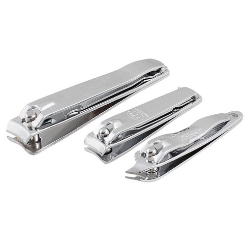 No Splash Nail Clippers Set - 3PCS Professional Stainless Steel Fingernail  & Toenail Clipper &Glass Nail File ， Curved Edge Nail Clippers& Rust Proof