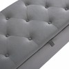 NicBex Modern 48" Storage Bench Wood Accent Stools with Button Tufted for Bedroom and Entryway - 3 of 4