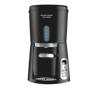 Hamilton Beach Brewstation 10c 47380: 10-Cup Drip Coffee Maker, Black, Electric, Dishwasher-Safe Parts, 850W, Basket Filter - 1 of 4