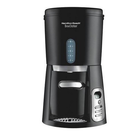 Hamilton Beach 12 Cup Programmable Coffee Maker with Cone Filter, Black  & Stainless - 46895