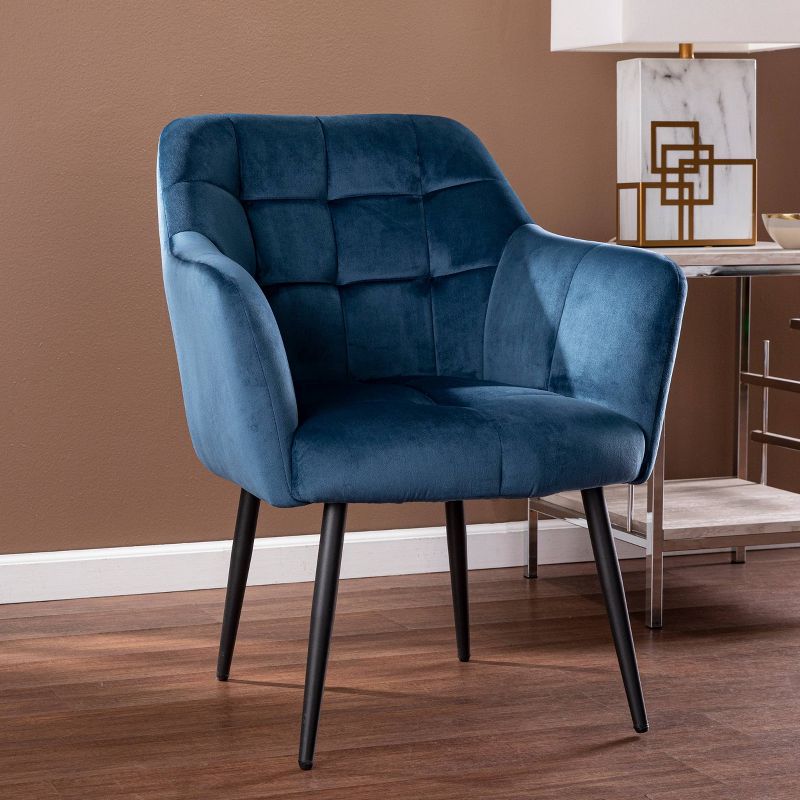 Bartwin Upholstered Accent Chair Blue/Black - Aiden Lane, 5 of 9