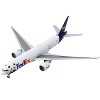 Boeing 777F Commercial Aircraft "Federal Express" (N886FD) White with Purple Tail 1/400 Diecast Model Airplane by GeminiJets - 2 of 3