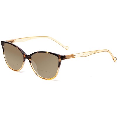 Calabria MDR8004 Designer Blue Light Eyeglasses Ladies Cateye Tortoise Fade 49mm