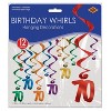Beistle Assorted  Whirls, Choose the size and style to match your event. - 2 of 2