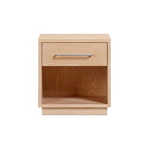 Marlow 17" Wood Nightstand With Drawer Natural Wood - 1 of 4
