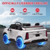 24V 2-Seater Kids Ride-on Car with Remote Control, Licensed Cadillac Battery Powered Ride On Truck for Toddlers, 4 Wheel Toys with Music, Lights - 3 of 4