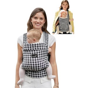 GROWNSY Hands-Free Baby Carrier with Lumbar Support, Soft Sling for Infants to Toddlers 7-44 lb, Easy Wear & Travel Ready Houndstooth Design - 1 of 4