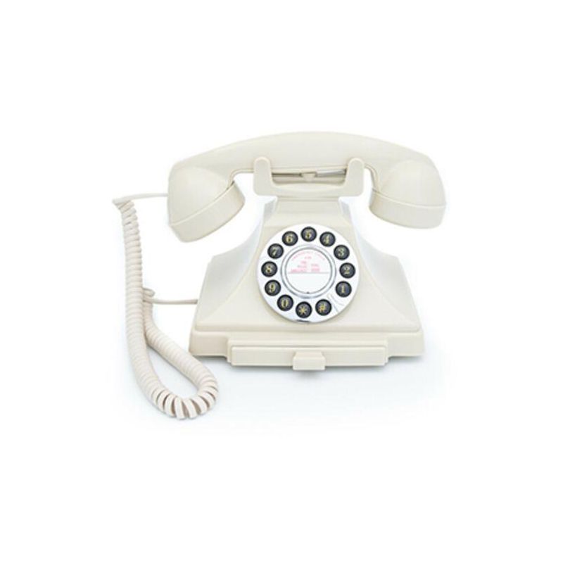 GPO Retro GPOCARRPBIV Carrington Push Button Telephone - Ivory, 1 of 7