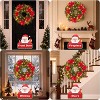Acekool Frosted Holiday Decor Set with Wreath, Garlands, and Swags, Pinecone and Berry Accents, Indoor Outdoor Decoration - 3 of 4