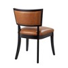 Modway Pristine Solid Wood and Vegan Leather Dining Chairs in Tan (Set of 2) - 4 of 4